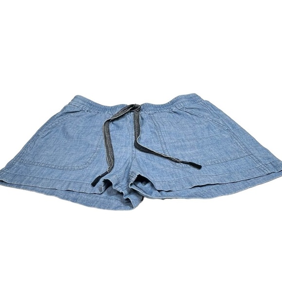 J. CREW Point Sur Seaside Chambray Drawstring Shorts Women's Size XS - Picture 10 of 16